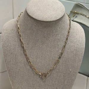 Stella & Dot Delicate Short Charm Keeper Necklace